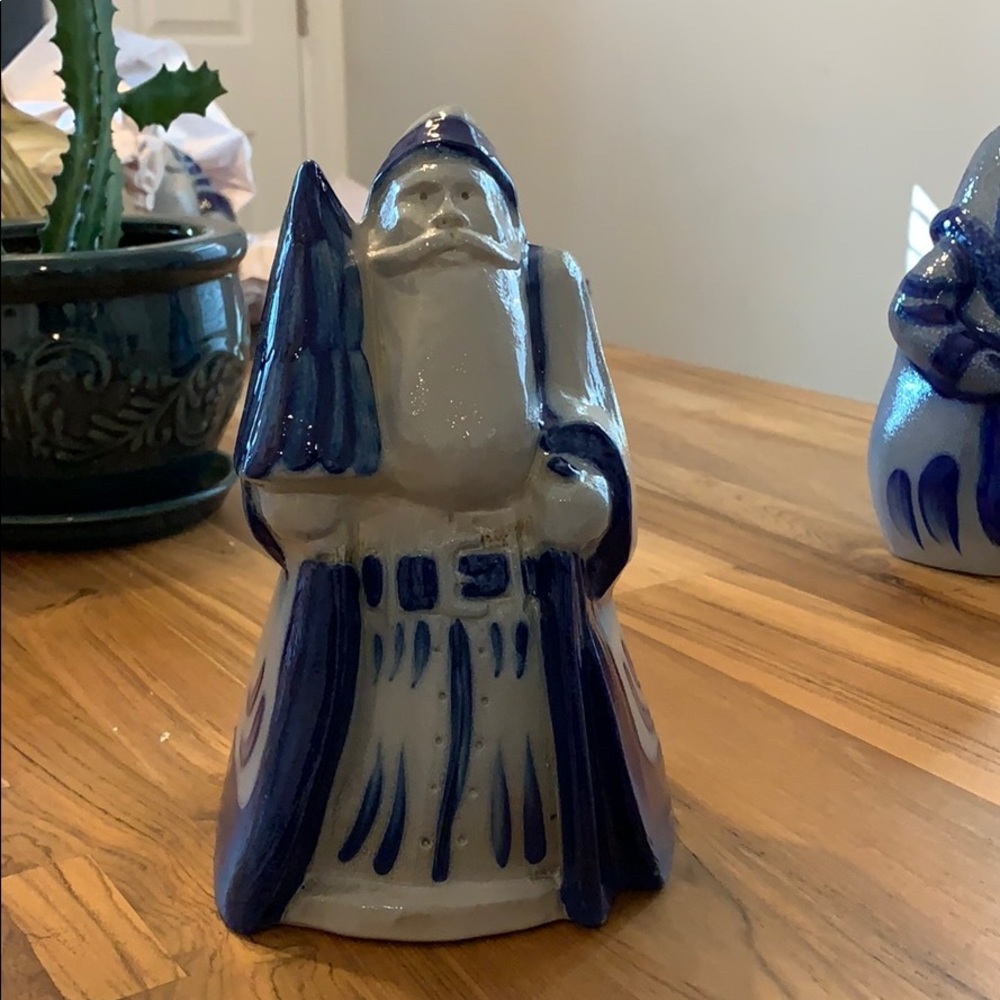 Vintage 1994 Eldreth Pottery Santa